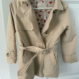 Zara Toddler  Beige Trench Coat